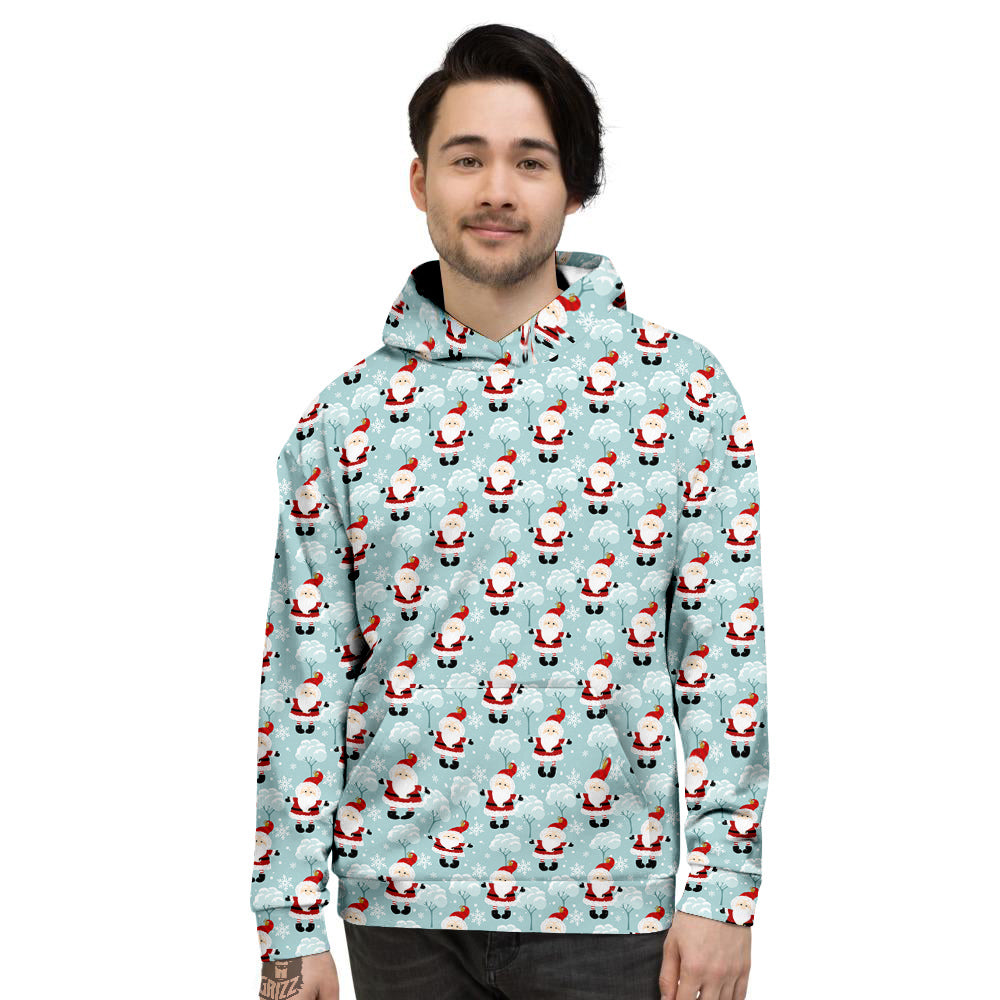 Santa Claus Cute Print Pattern Men's Hoodie-grizzshop