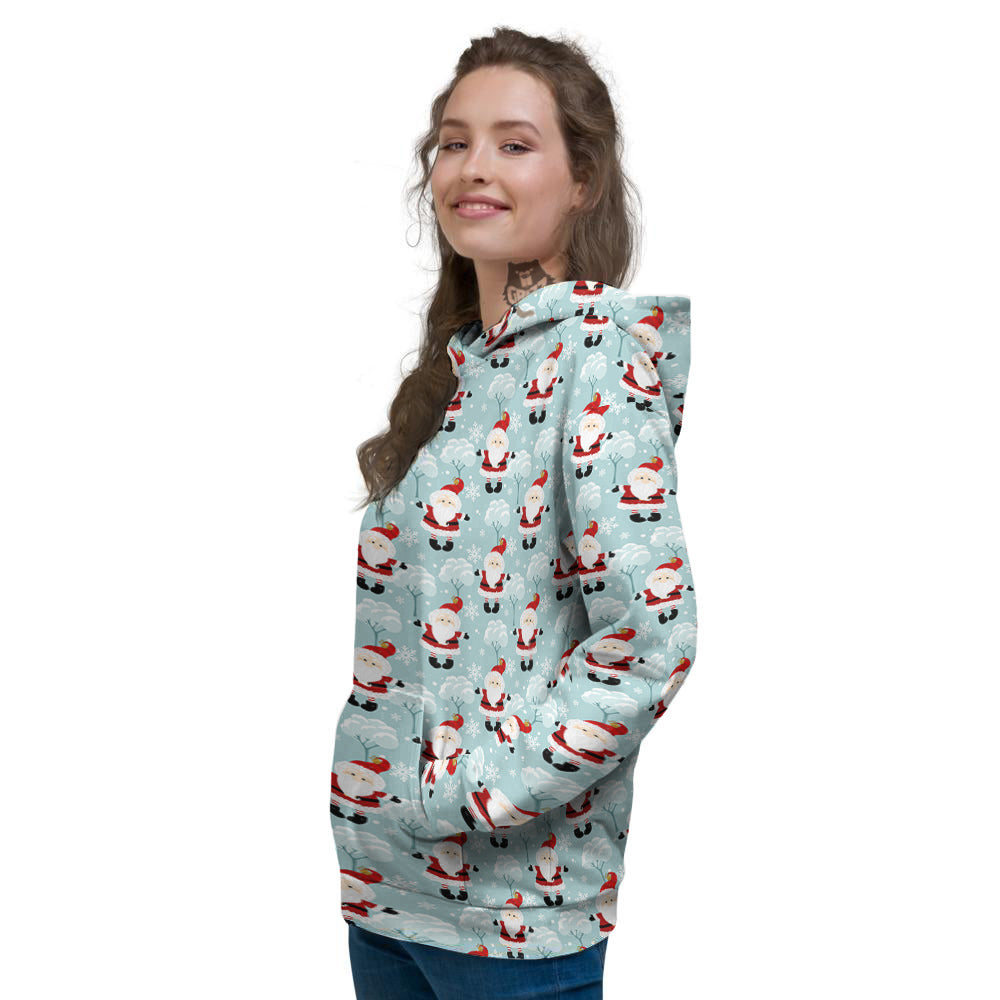 Santa Claus Cute Print Pattern Women's Hoodie-grizzshop
