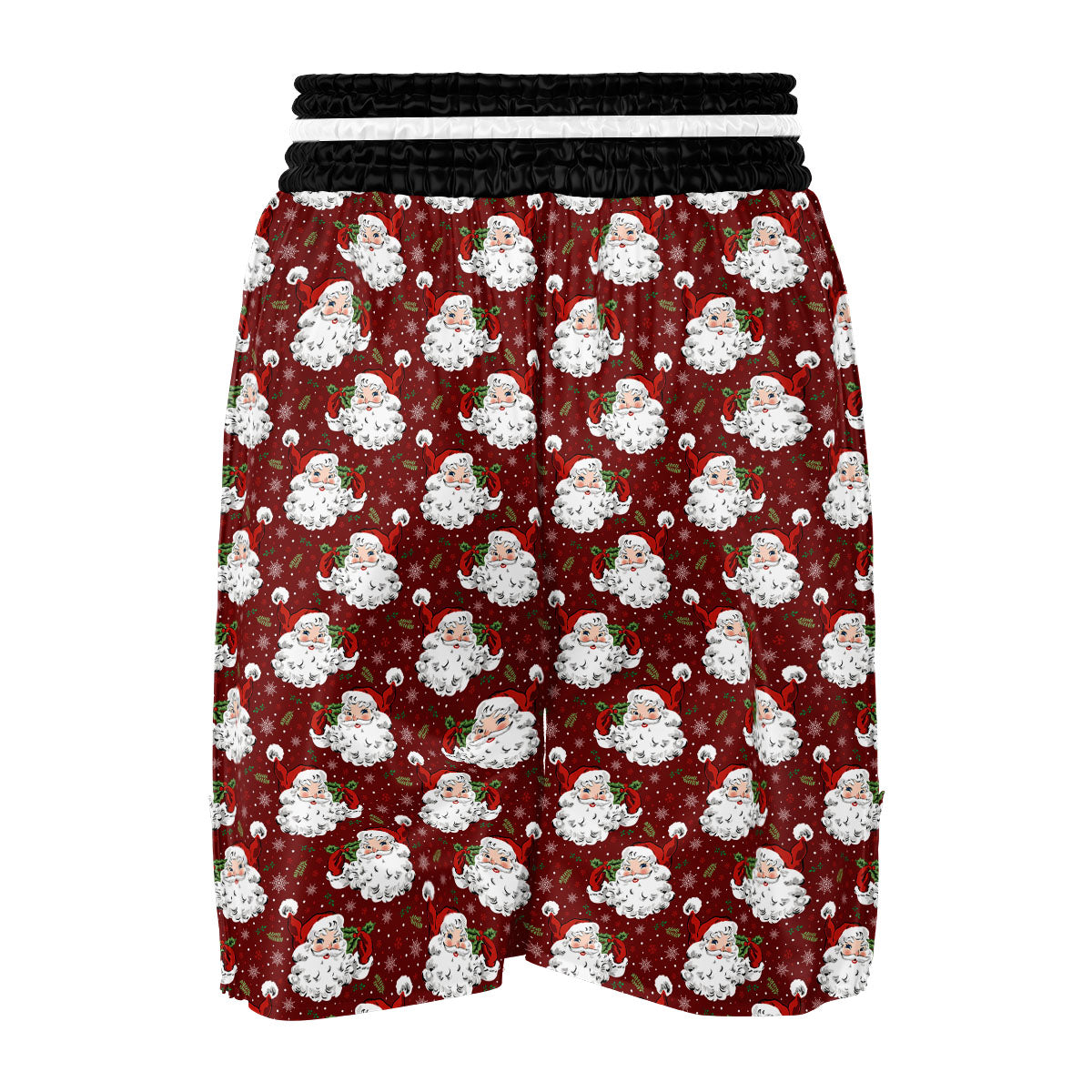 Santa Claus Xmas Print Pattern Boxing Shorts-grizzshop