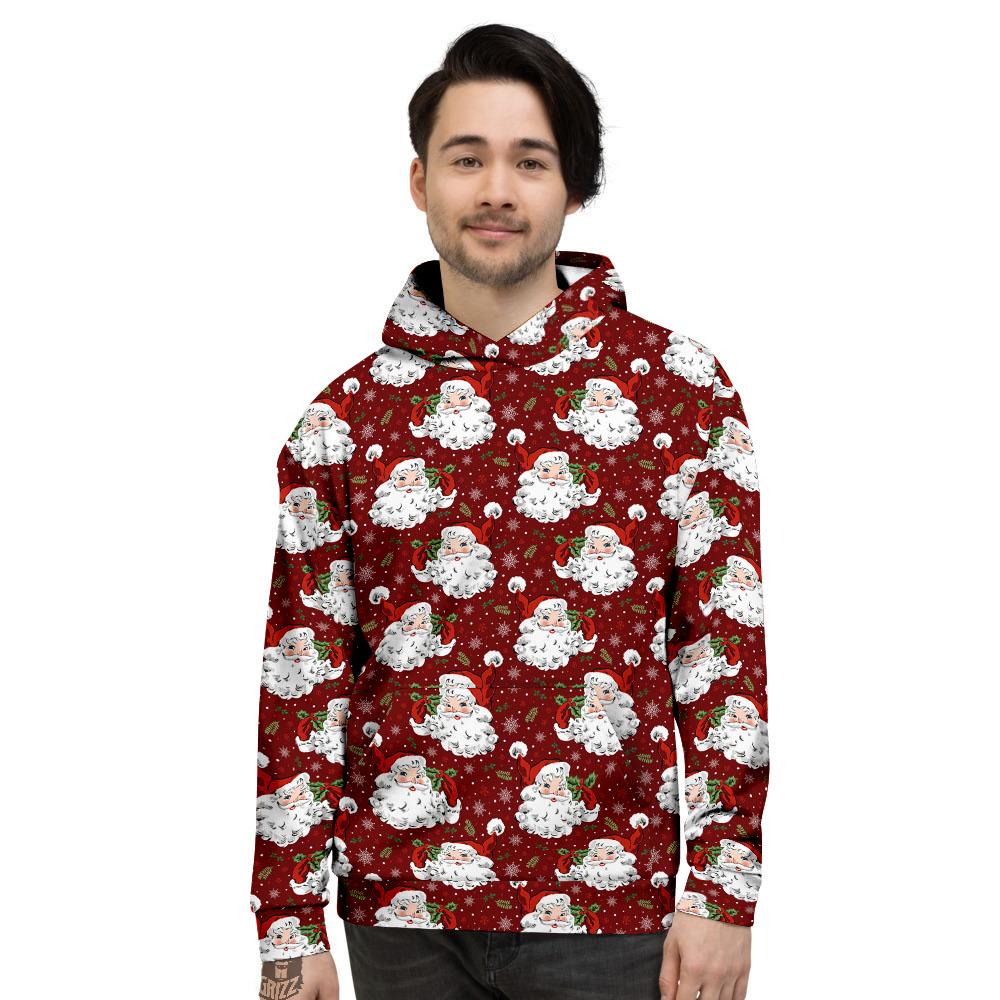 Santa Claus Xmas Print Pattern Men's Hoodie-grizzshop