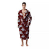 Santa Claus Xmas Print Pattern Men's Robe-grizzshop