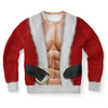 Santa Custome With Muscle Ugly Christmas Sweater-grizzshop