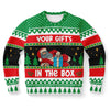 Load image into Gallery viewer, Santa Your Gift&#39;s In The Box Ugly Christmas Sweater-grizzshop