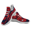 Satan Red Devil Print White Athletic Shoes-grizzshop