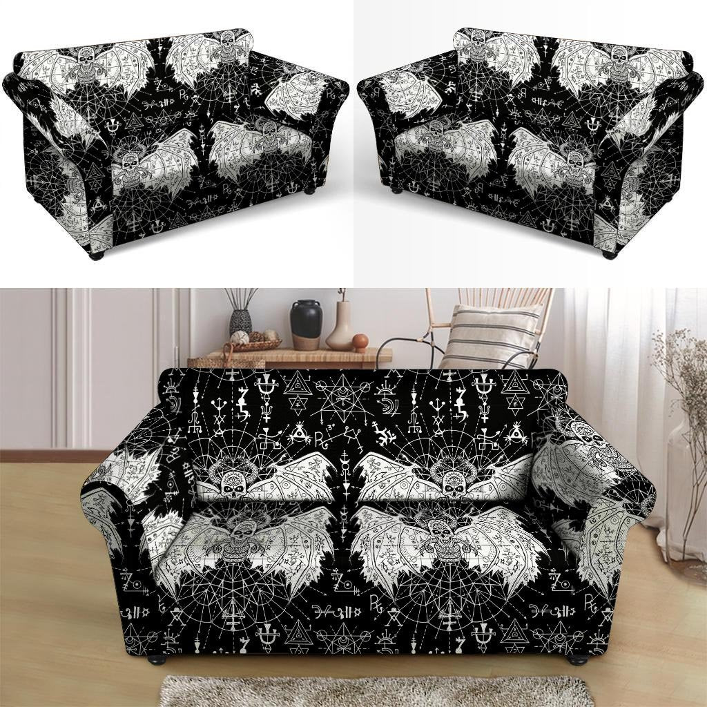 Satanic Demon Gothic Witch Loveseat Cover-grizzshop