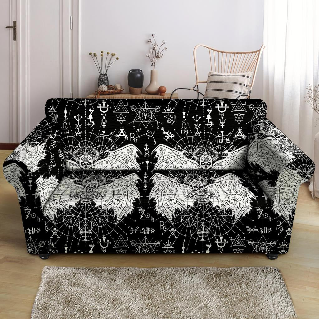 Satanic Demon Gothic Witch Loveseat Cover-grizzshop