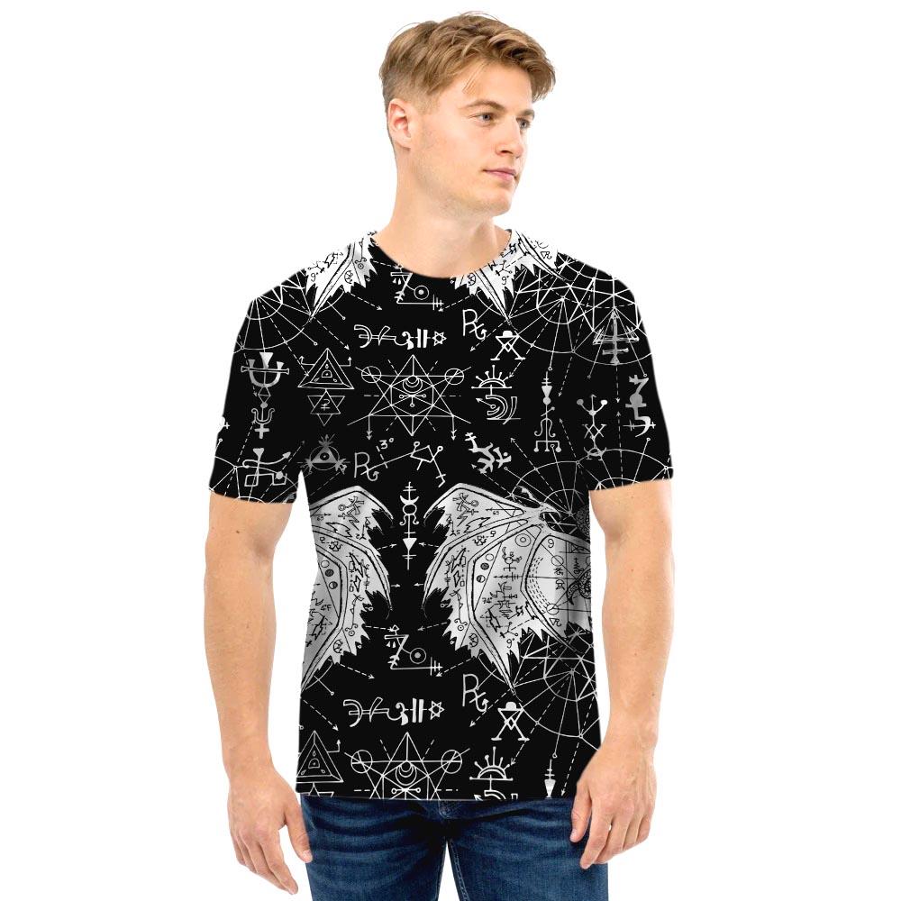 Satanic Demon Gothic Witch Men T Shirt-grizzshop