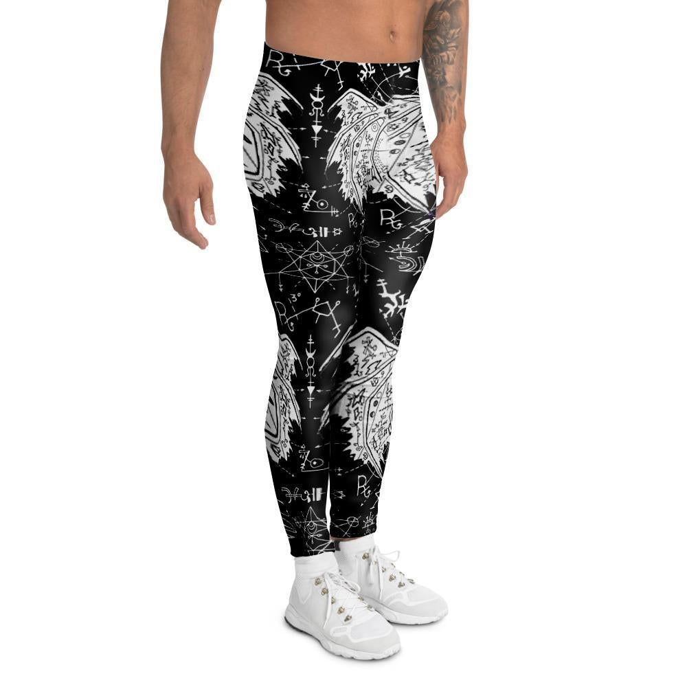 Satanic Demon Gothic Witch Men's Leggings-grizzshop