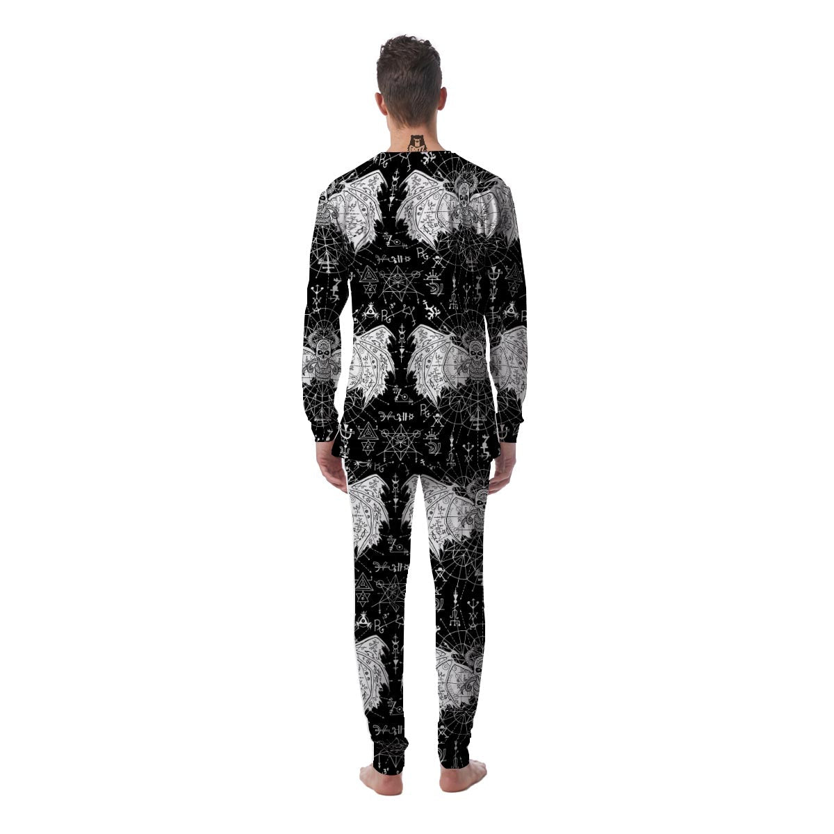 Satanic Demon Gothic Witch Men's Pajamas-grizzshop