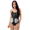 Satanic Demon Gothic Witch One Piece Swimsuite-grizzshop