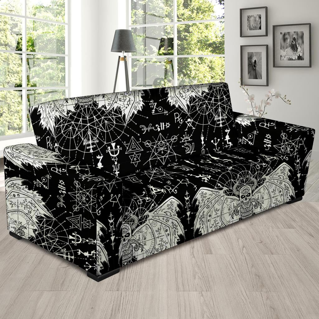 Satanic Demon Gothic Witch Sofa Cover-grizzshop