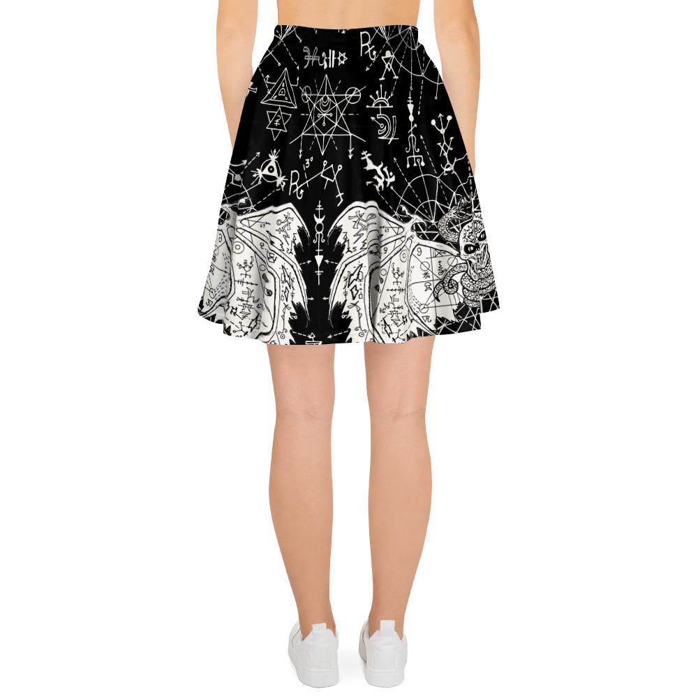 Satanic Demon Gothic Witch Women's Skirt-grizzshop