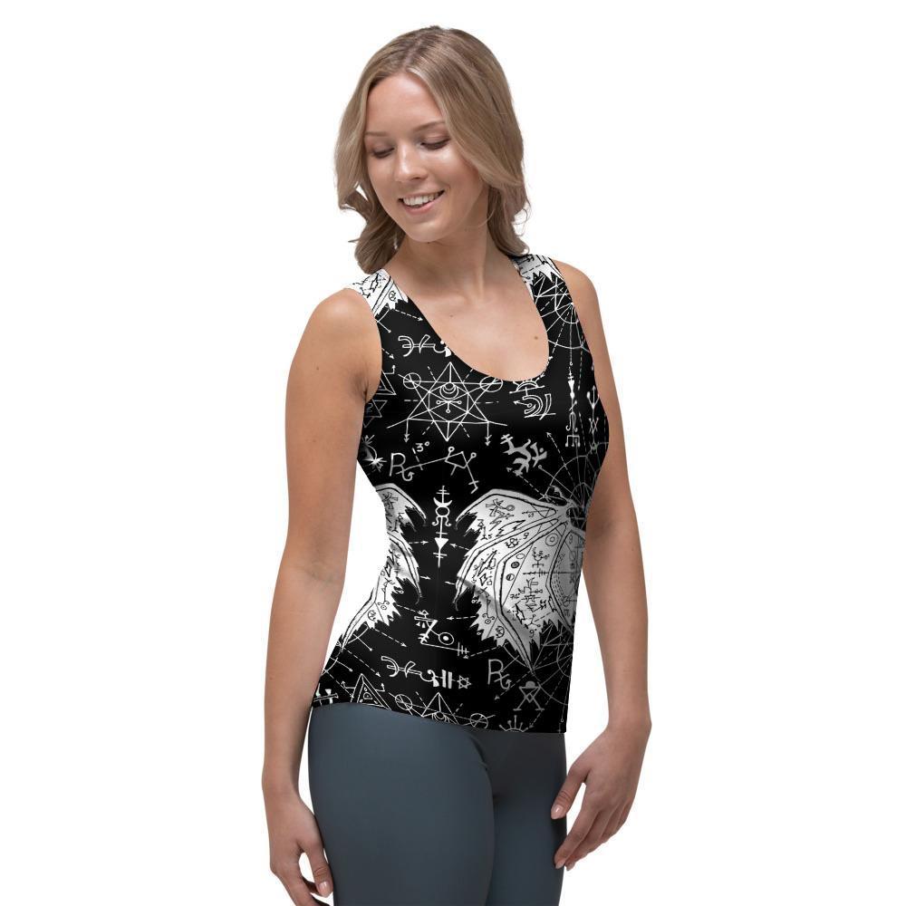 Satanic Demon Gothic Witch Women's Tank Top-grizzshop