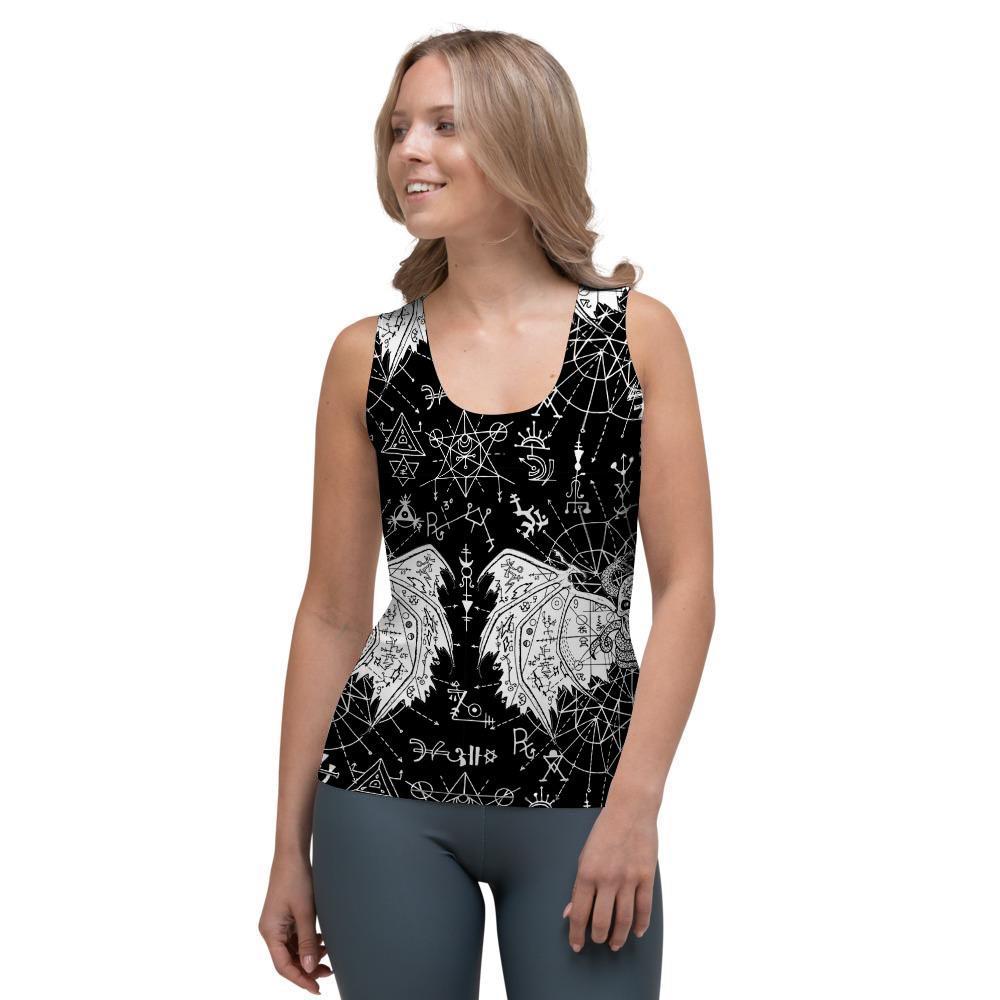 Satanic Demon Gothic Witch Women's Tank Top-grizzshop