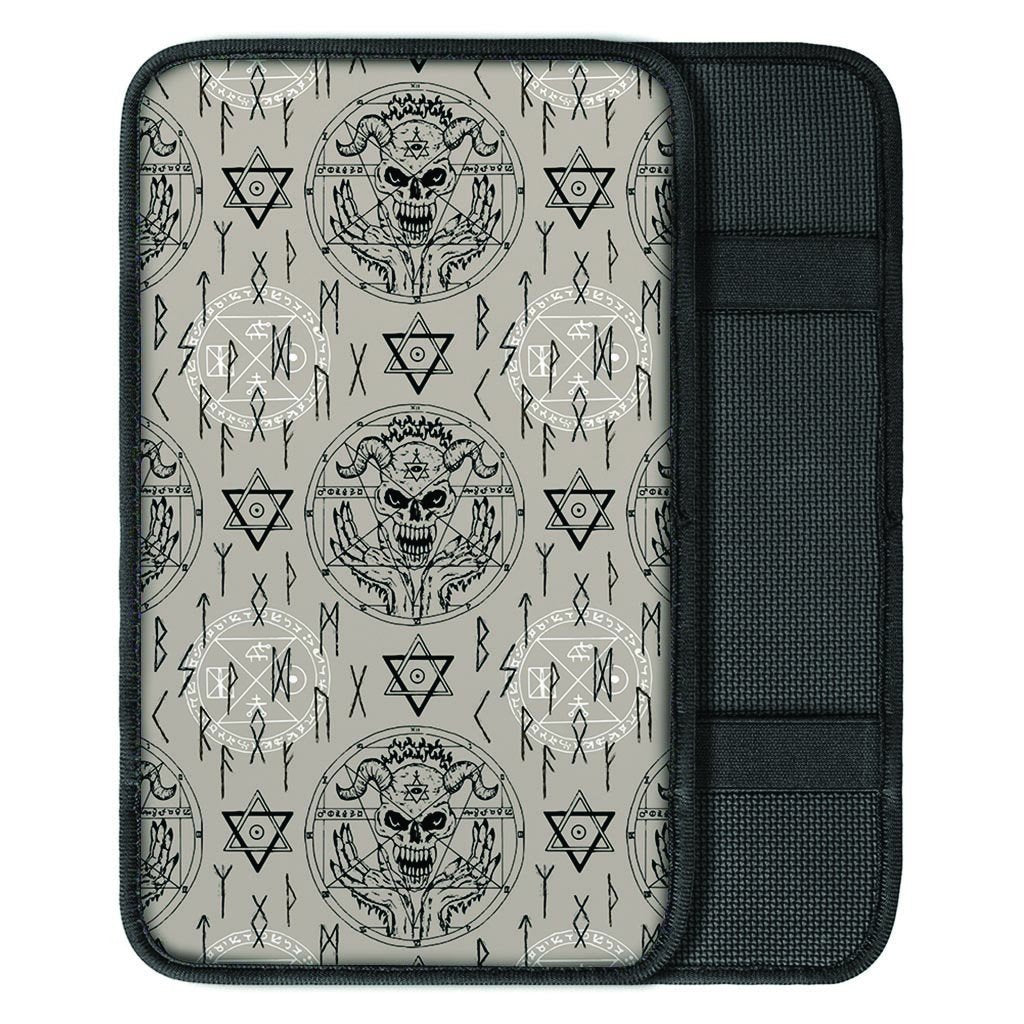 Satanic Devil Gothic Witch Car Console Cover-grizzshop