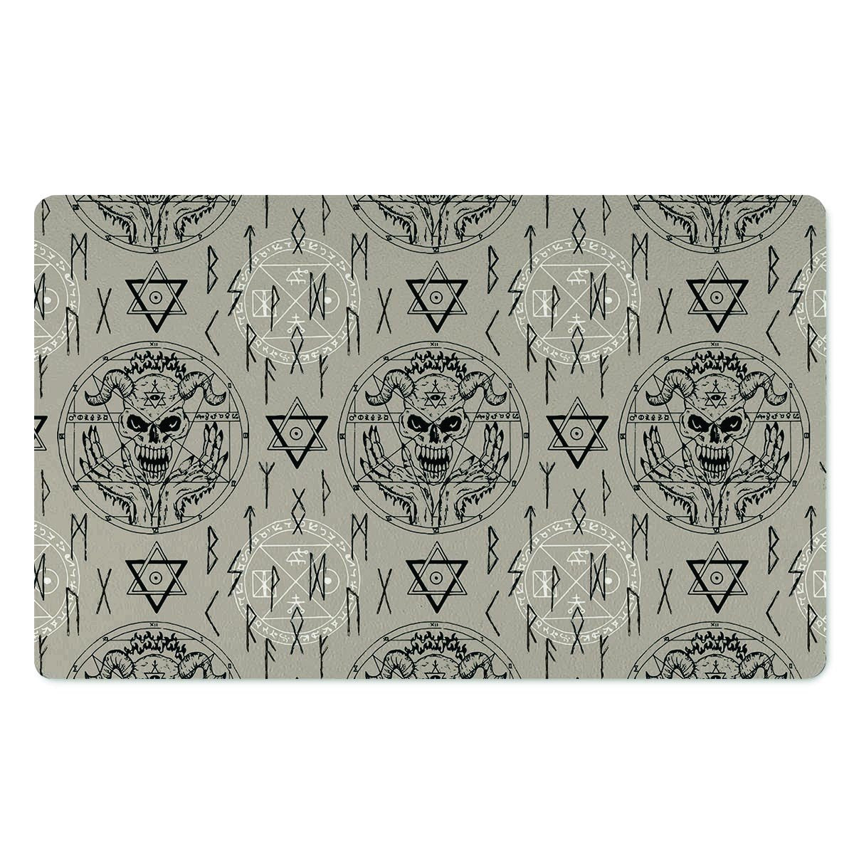 Satanic Devil Gothic Witch Door Mat-grizzshop