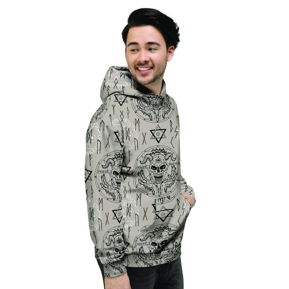 Satanic Devil Gothic Witch Men's Hoodie-grizzshop