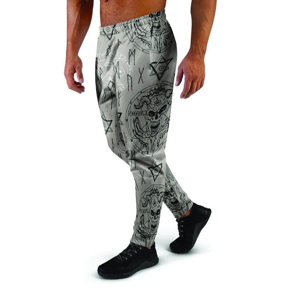 Satanic Devil Gothic Witch Men's Joggers-grizzshop