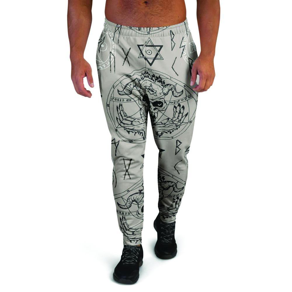 Satanic Devil Gothic Witch Men's Joggers-grizzshop
