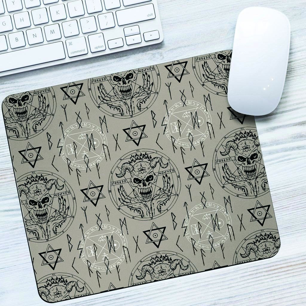 Satanic Devil Gothic Witch Mouse Pad-grizzshop