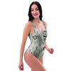 Satanic Devil Gothic Witch One Piece Swimsuite-grizzshop