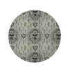 Satanic Devil Gothic Witch Round Rug-grizzshop