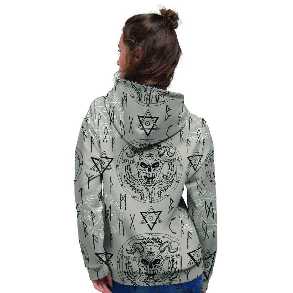 Satanic Devil Gothic Witch Women's Hoodie-grizzshop