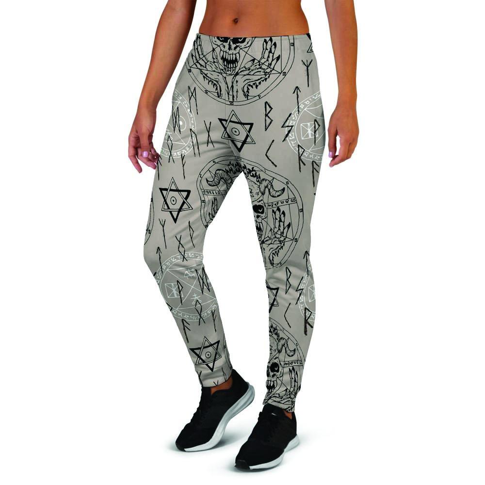 Satanic Devil Gothic Witch Women's Joggers-grizzshop