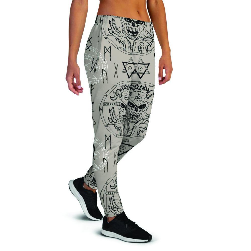 Satanic Devil Gothic Witch Women's Joggers-grizzshop