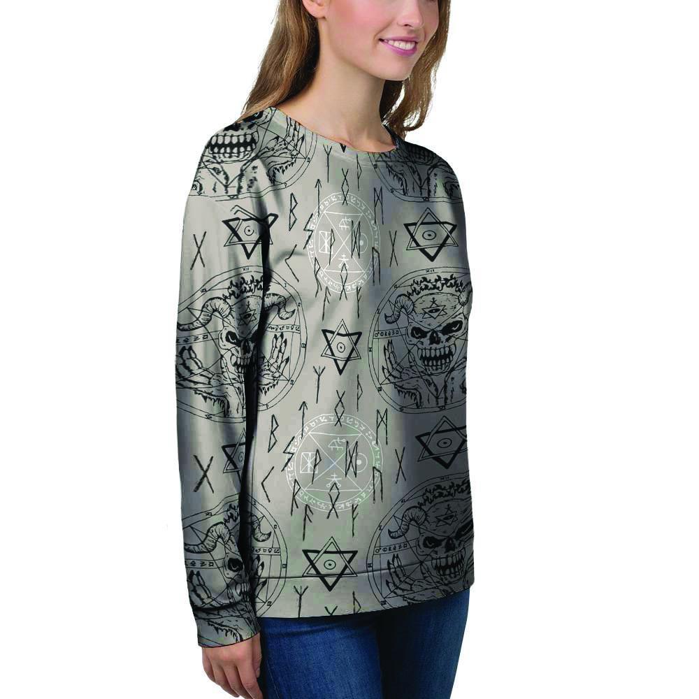 Satanic Devil Gothic Witch Women's Sweatshirt-grizzshop