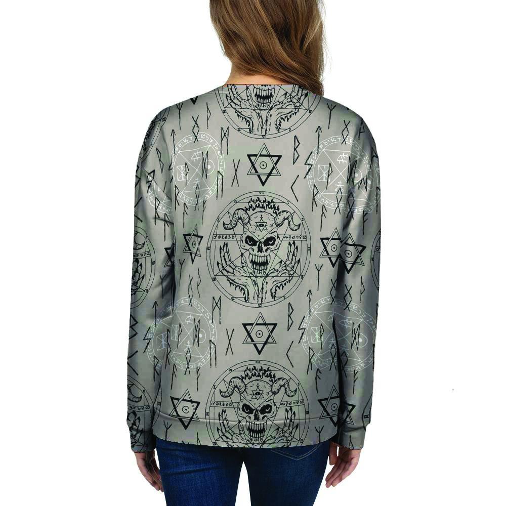 Satanic Devil Gothic Witch Women's Sweatshirt-grizzshop