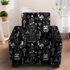 Satanic Gothic Witch Armchair Cover-grizzshop