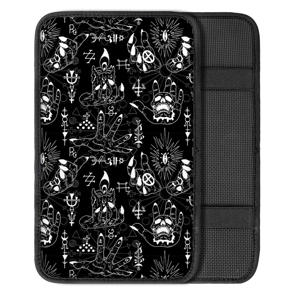 Satanic Gothic Witch Car Console Cover-grizzshop