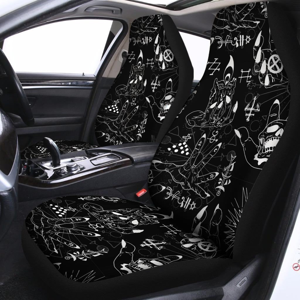 Satanic Gothic Witch Car Seat Covers-grizzshop