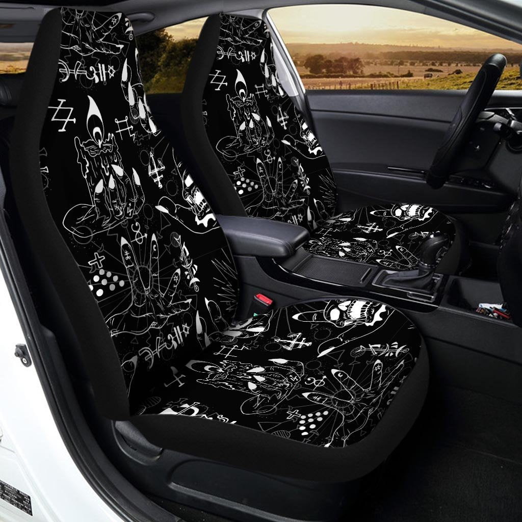 Satanic Gothic Witch Car Seat Covers-grizzshop