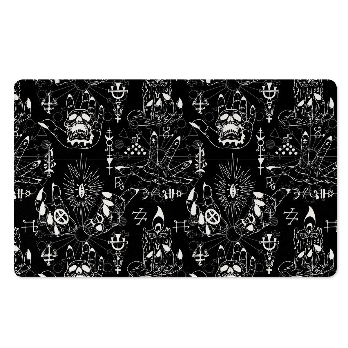 Satanic Gothic Witch Door Mat-grizzshop