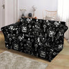 Satanic Gothic Witch Loveseat Cover-grizzshop