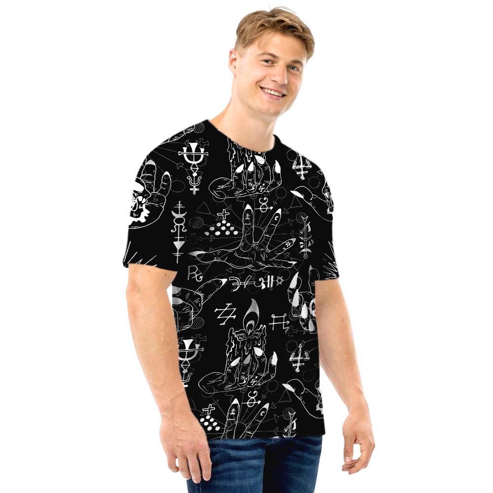 Satanic Gothic Witch Men T Shirt-grizzshop