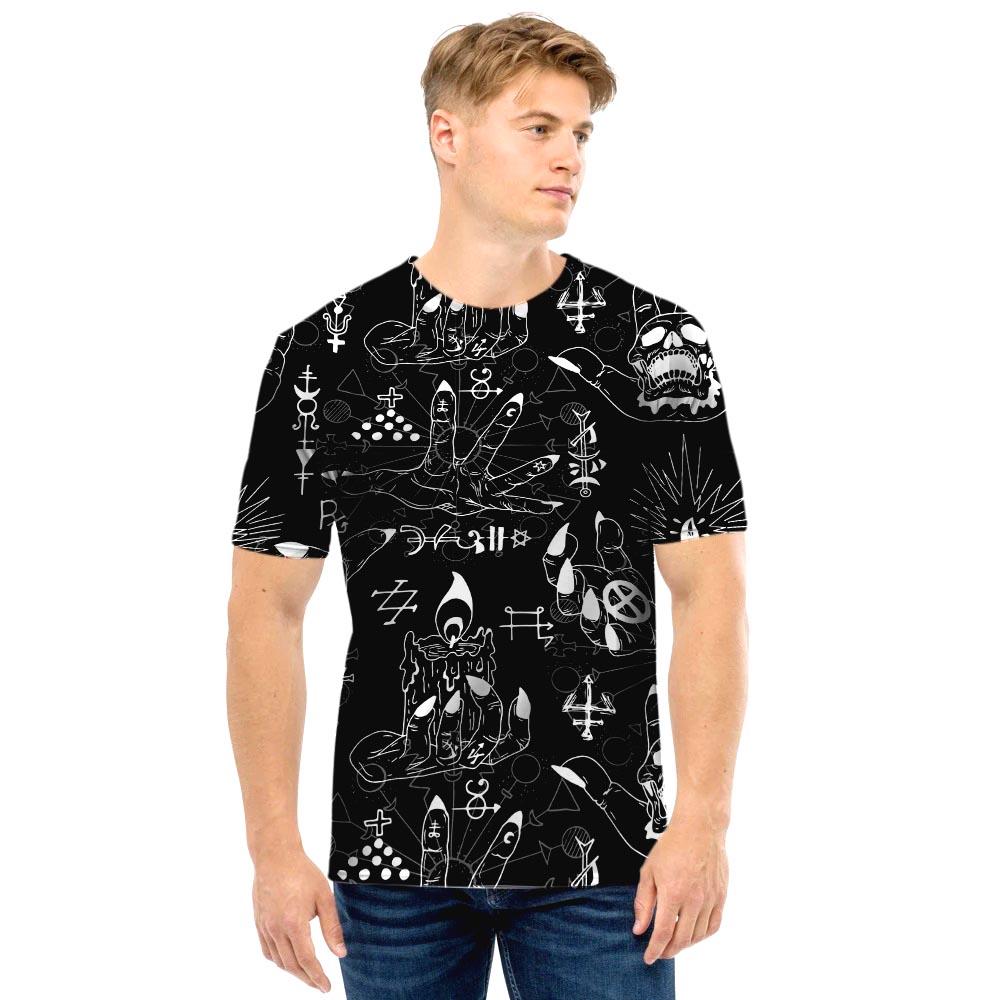 Satanic Gothic Witch Men T Shirt-grizzshop