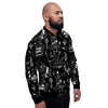 Satanic Gothic Witch Men's Bomber Jacket-grizzshop