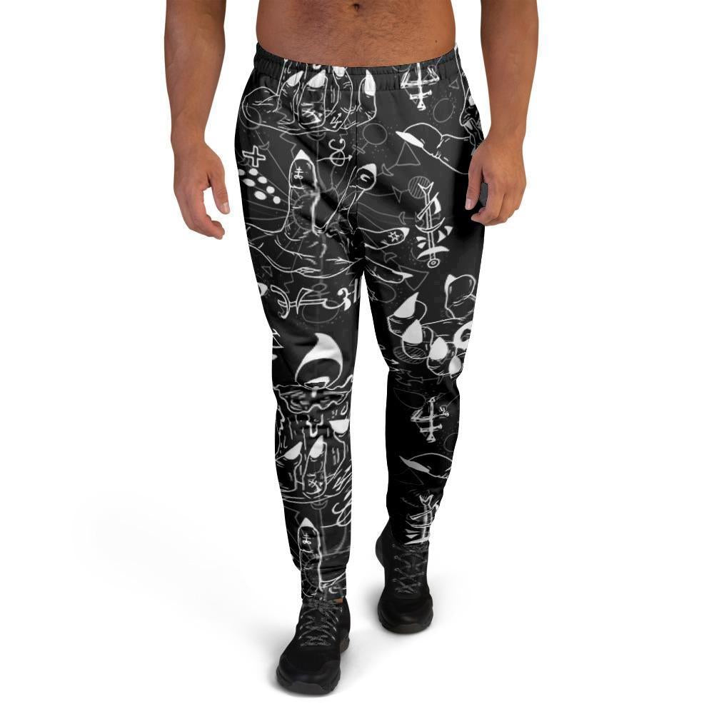 Satanic Gothic Witch Men's Joggers-grizzshop