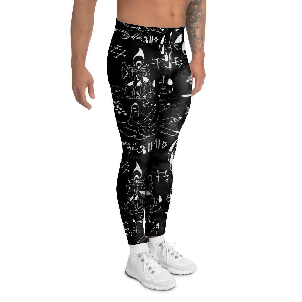 Satanic Gothic Witch Men's Leggings-grizzshop