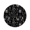 Satanic Gothic Witch Round Rug-grizzshop