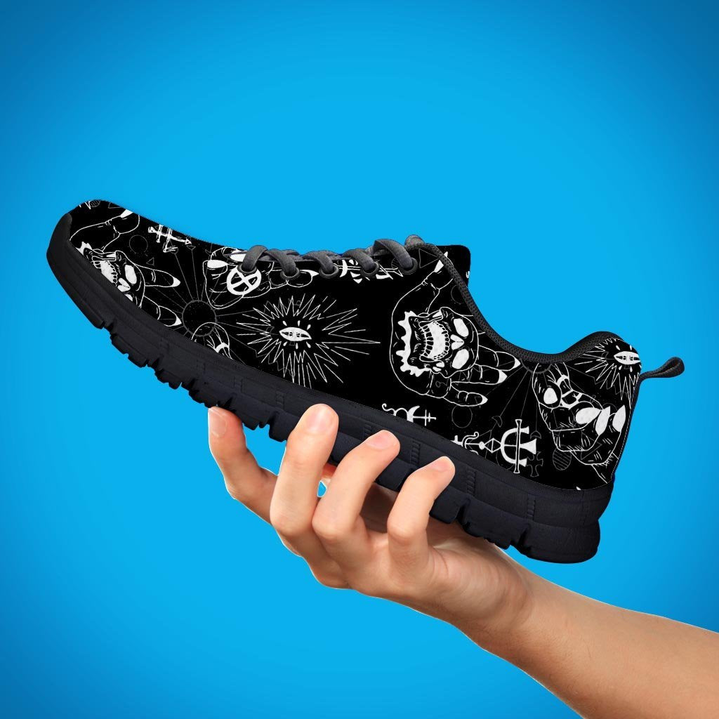 Satanic Gothic Witch Women's Sneakers-grizzshop