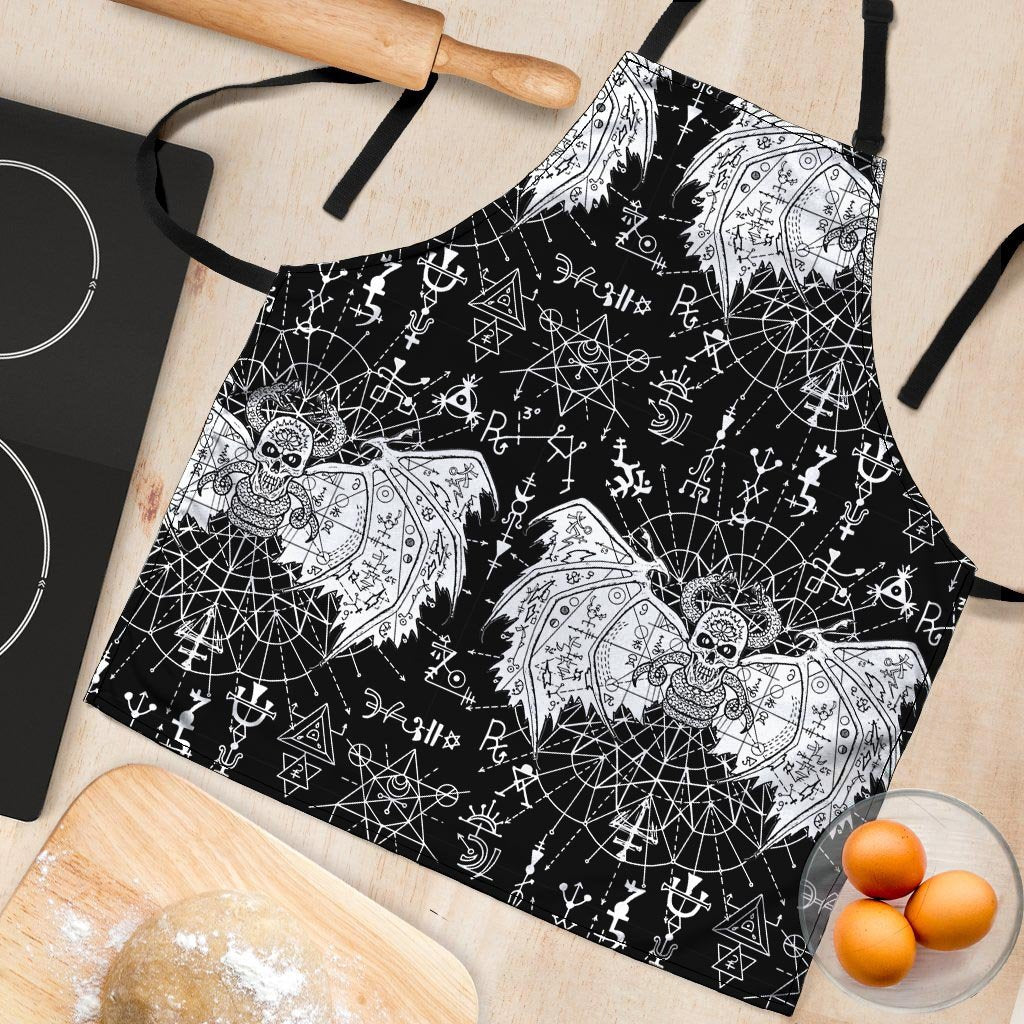 Satanic Demon Gothic Witch Women's Apron-grizzshop