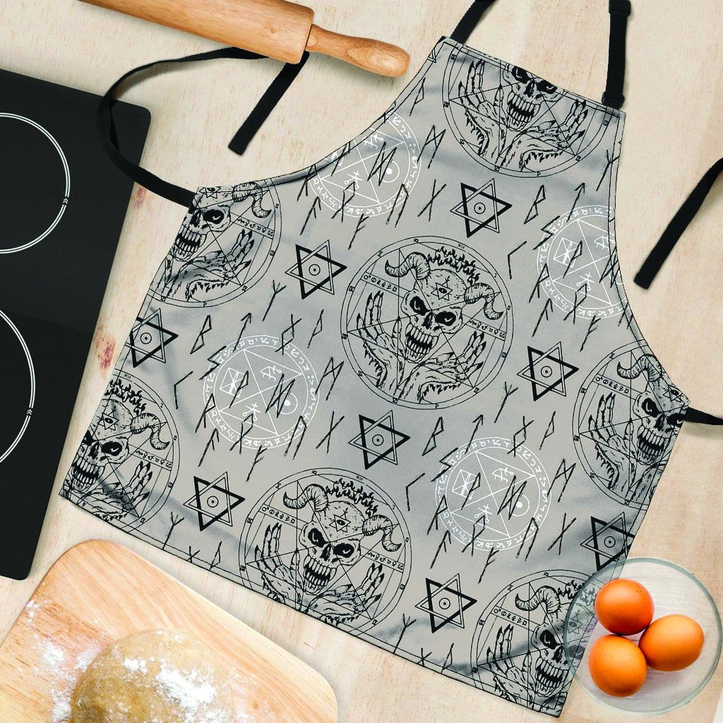 Satanic Devil Gothic Witch Women's Apron-grizzshop