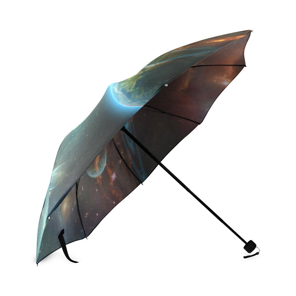 Satun Galaxy Space Print Foldable Umbrella-grizzshop