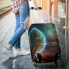 Satun Galaxy Space Print Luggage Cover Protector-grizzshop