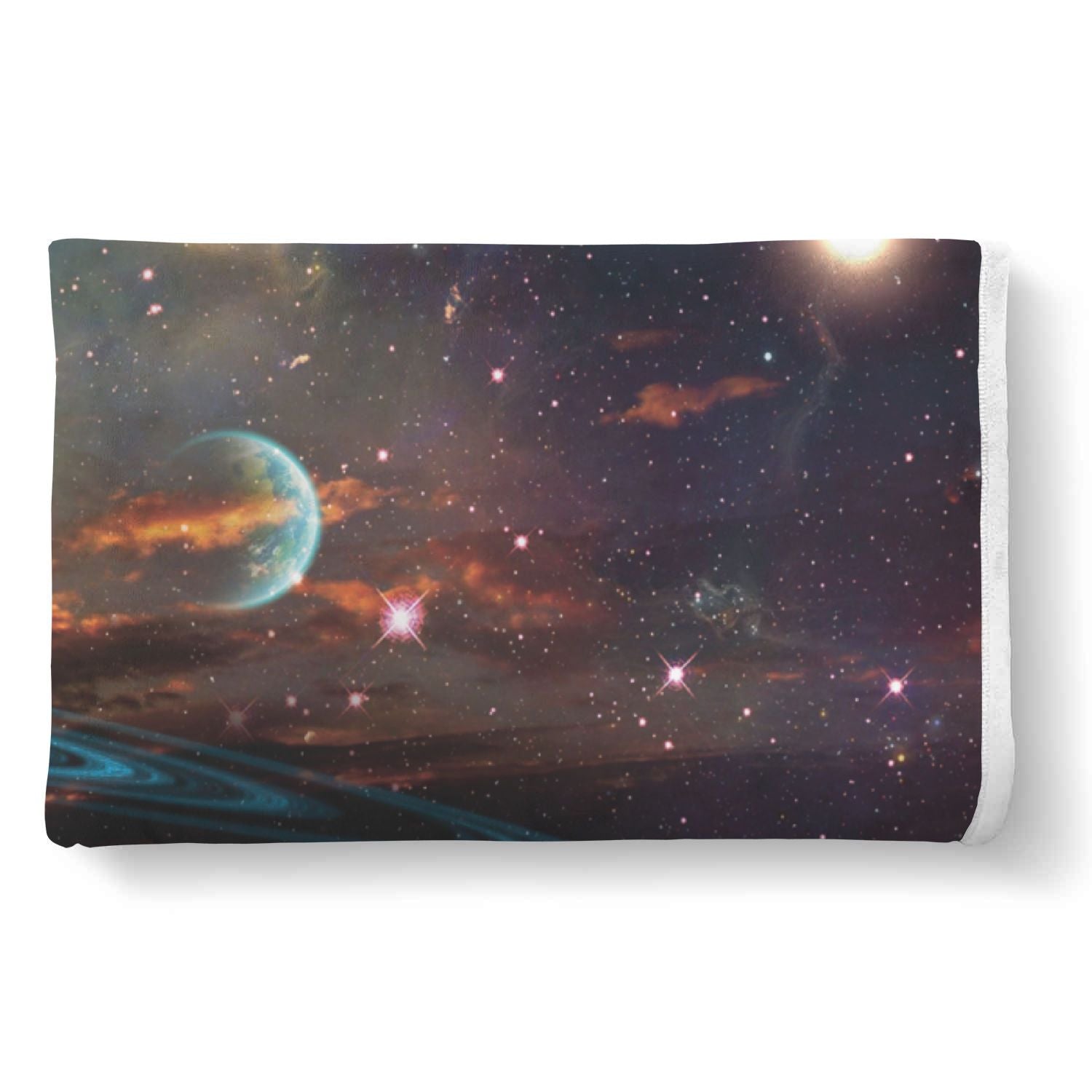 Satun Galaxy Space Print Throw Blanket-grizzshop