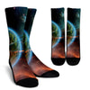 Satun Galaxy Space Print Unisex Crew Socks-grizzshop